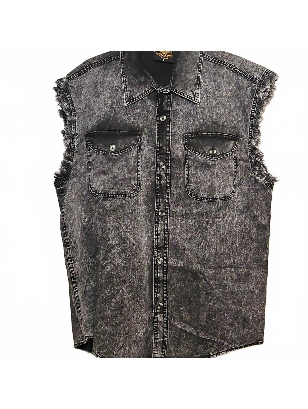 Milwuakee Leather | Men's Sleeveless Button-Down | L - Picture 1 of 3